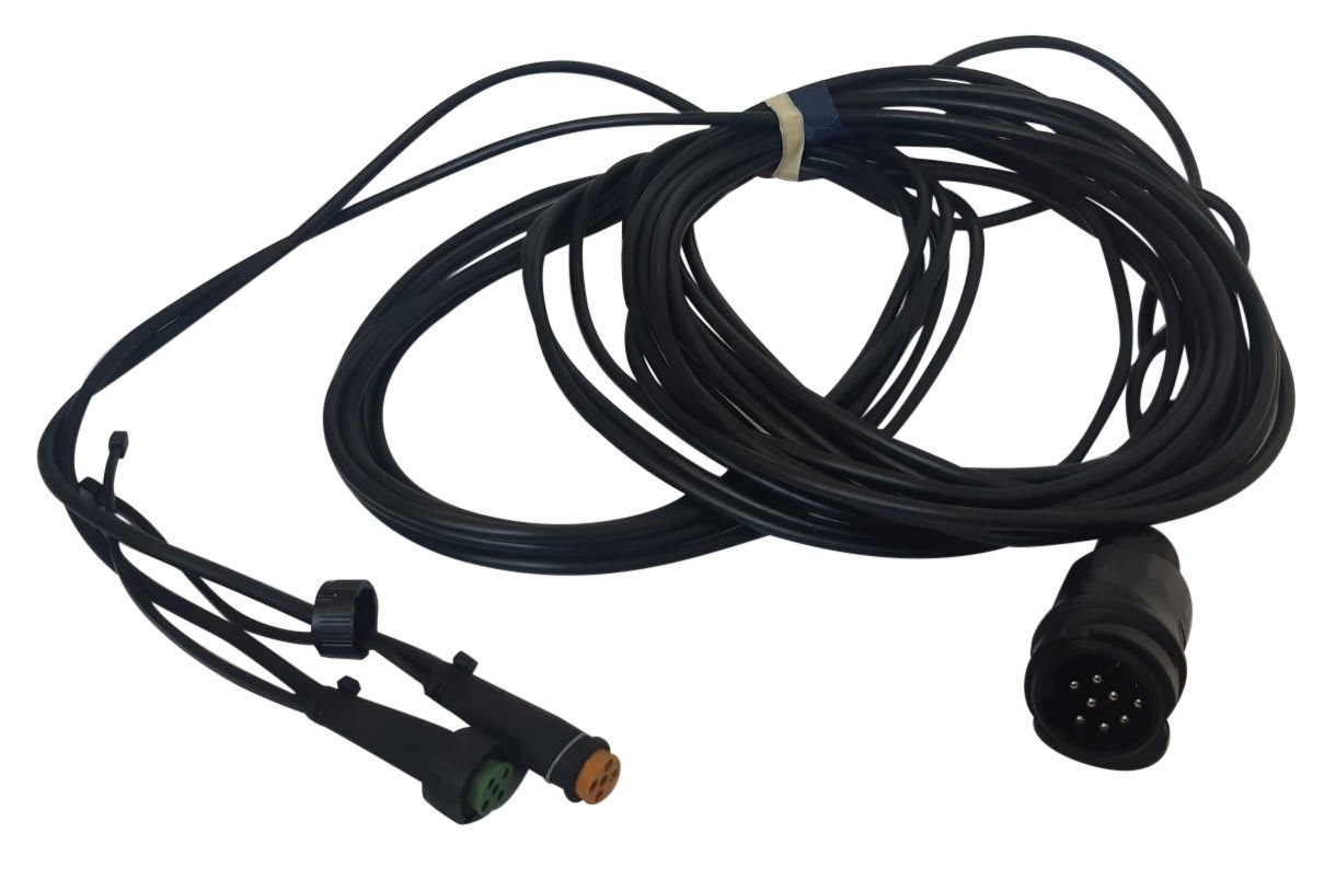 Aspock hoofdkabel - 9 meter lang - 13-polig - voorzien van 5-polige connectoren - inclusief aftakkingen