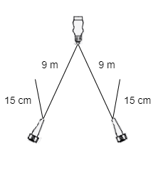 Aspock hoofdkabel - 9 meter lang - 13-polig - voorzien van 5-polige connectoren - inclusief aftakkingen