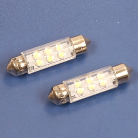 Buislampjes LED in set van twee stuks 12V Super helder licht.