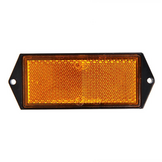 Oranje/gele reflector 104x40 mm schroefgaten
