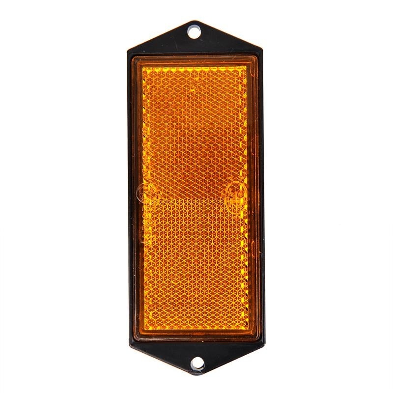 Oranje/gele reflector 104x40 mm schroefgaten