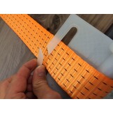 Kantbescherming spanband voor haakse hoek