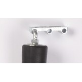 Eindstuk borststang paardentrailer 53x43 mm - 90 graden