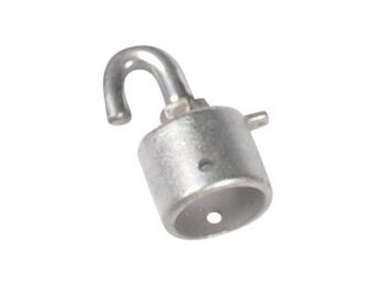 Eindstuk borststang paardentrailer 53x43 mm