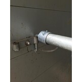 Eindstuk borststang paardentrailer 53x43 mm - ronde haak