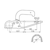 Winterhoff WW20-F1 - rond 60 mm - 2000 kg - geremde koppeling