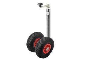 Dubbel neuswiel met luchtbanden