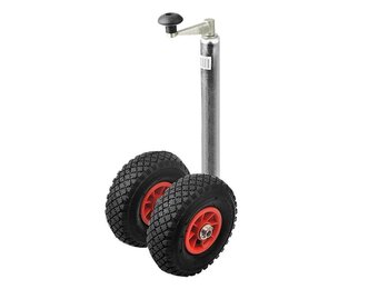 Dubbel neuswiel met luchtbanden