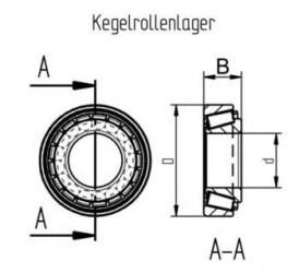 Kegellagerset 1635/SB160/SR160 (258310)