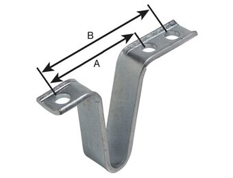 Valbeugel dissel 3 bevestigingsgaten