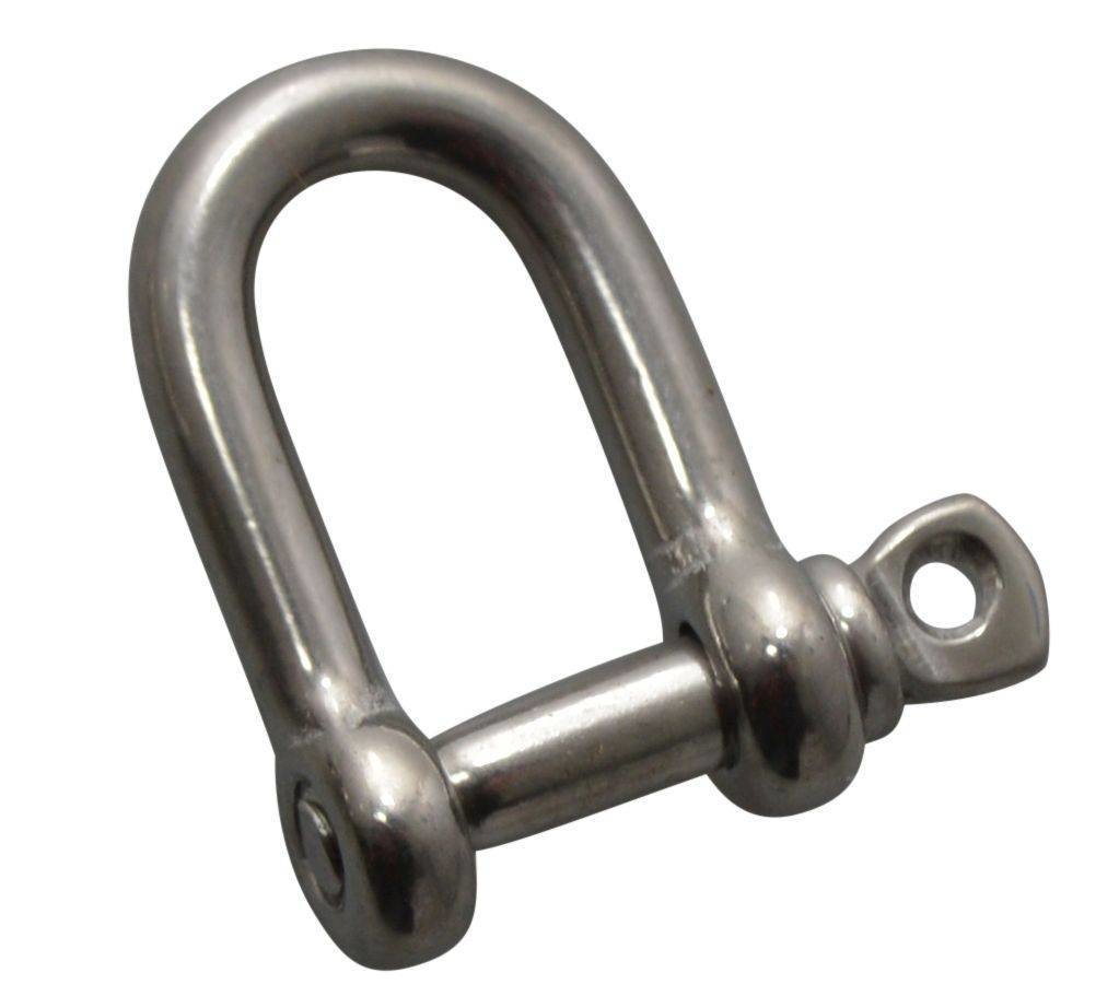 Harpsluiting D sluiting 8 mm RVS 316