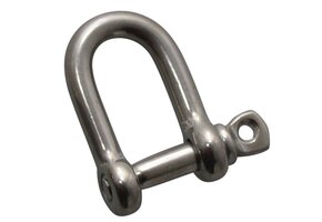 Harpsluiting D sluiting 10 mm RVS 316