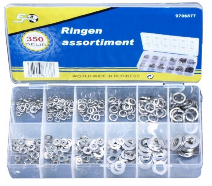 Assortiment ringen 350-delig