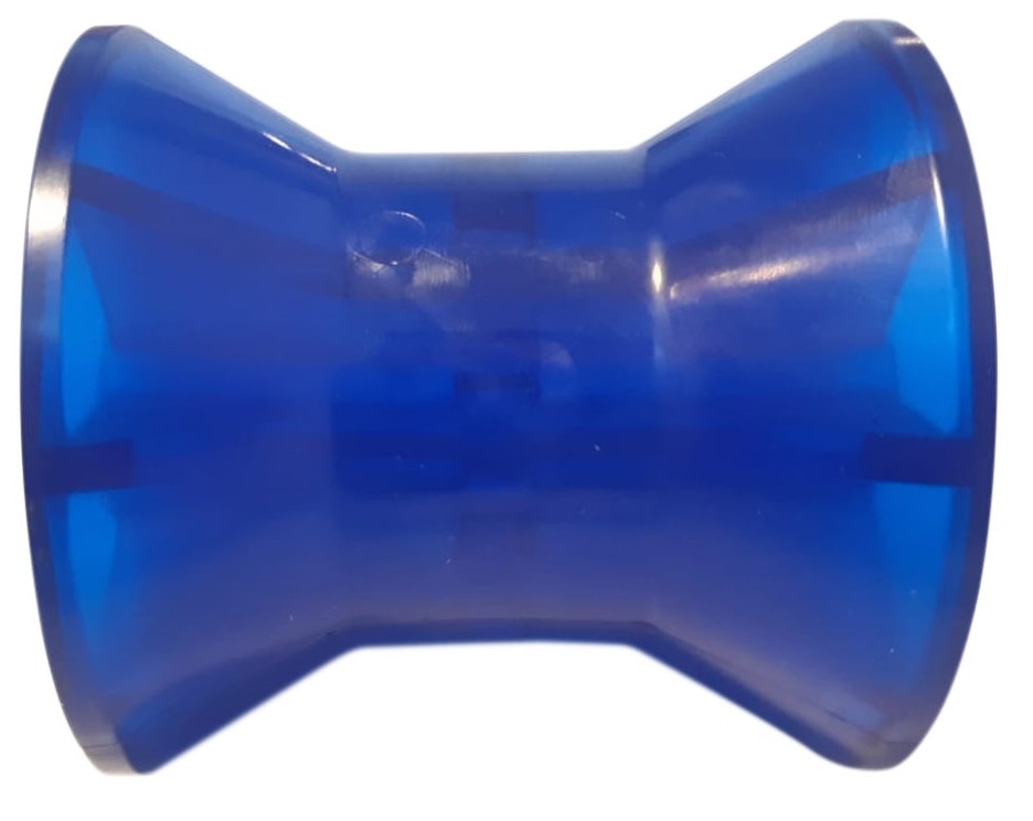 72x73 mm kielrol blauw 14,5 mm naafdiameter