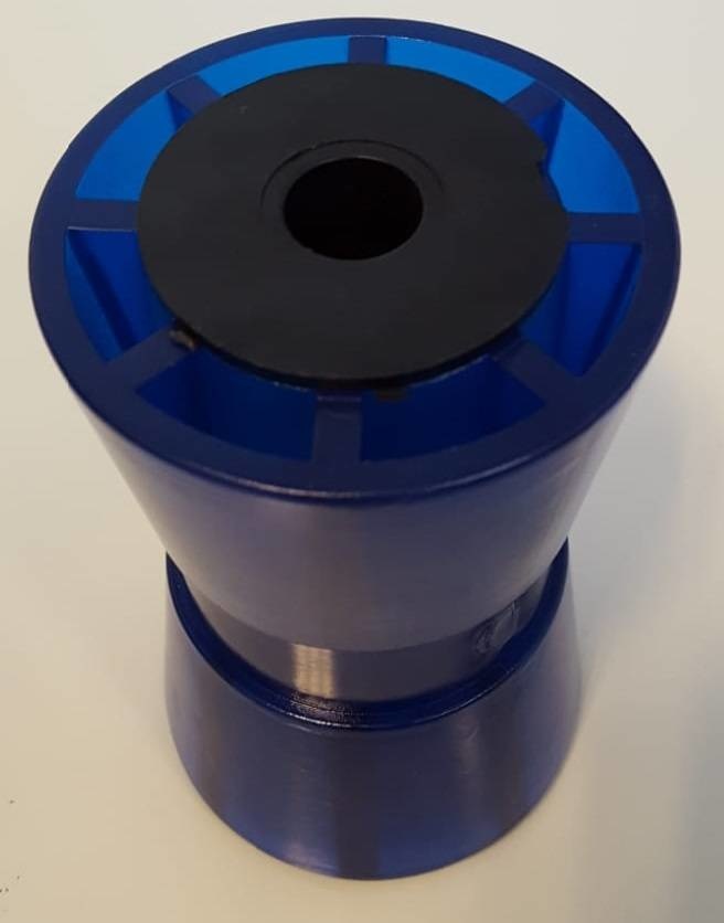 133x58,5 mm kielrol blauw 17 mm naafdiameter