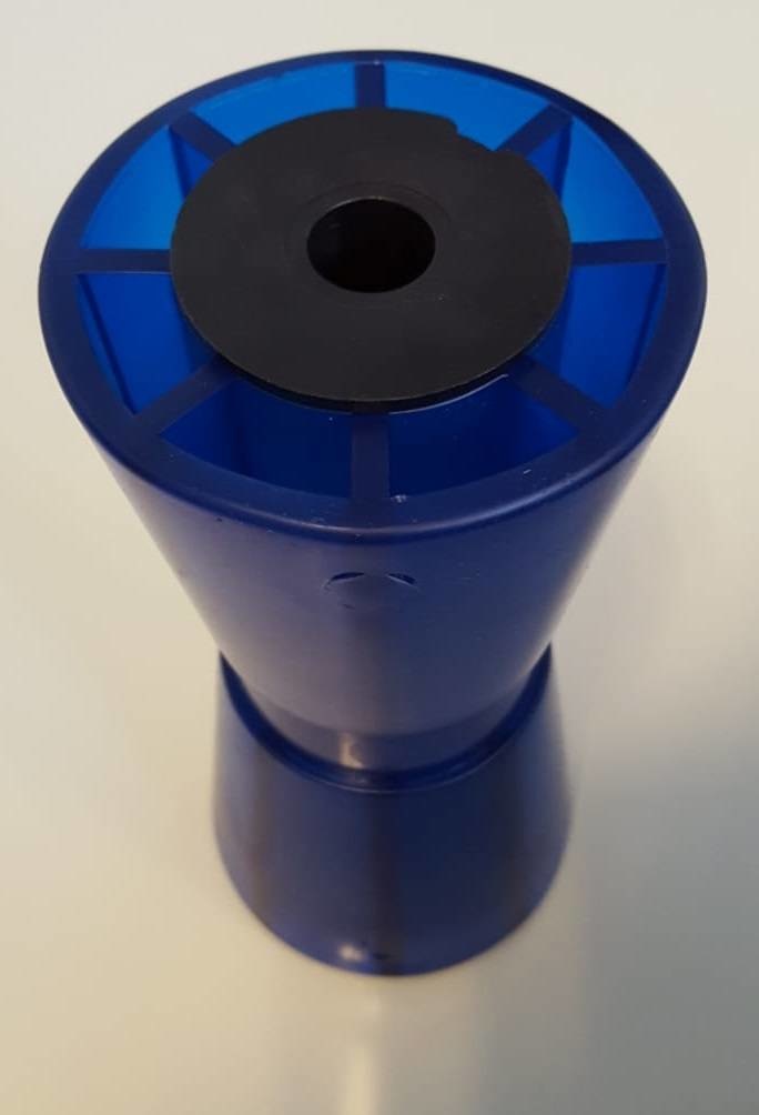 194x90 mm kielrol blauw 17 mm naafdiameter