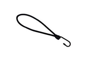 Spanelastiek met haak (zwart) 230 mm