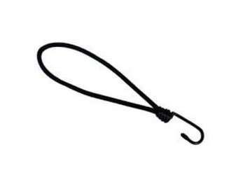 Spanelastiek met haak (zwart) 230 mm