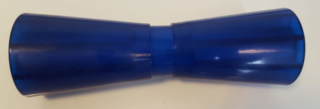 305x95 mm kielrol blauw 17 mm naafdiameter