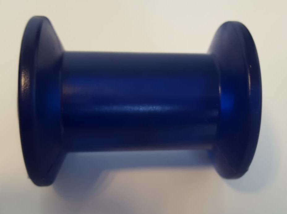 98x68,5 mm kielrol blauw 16 mm naafdiameter