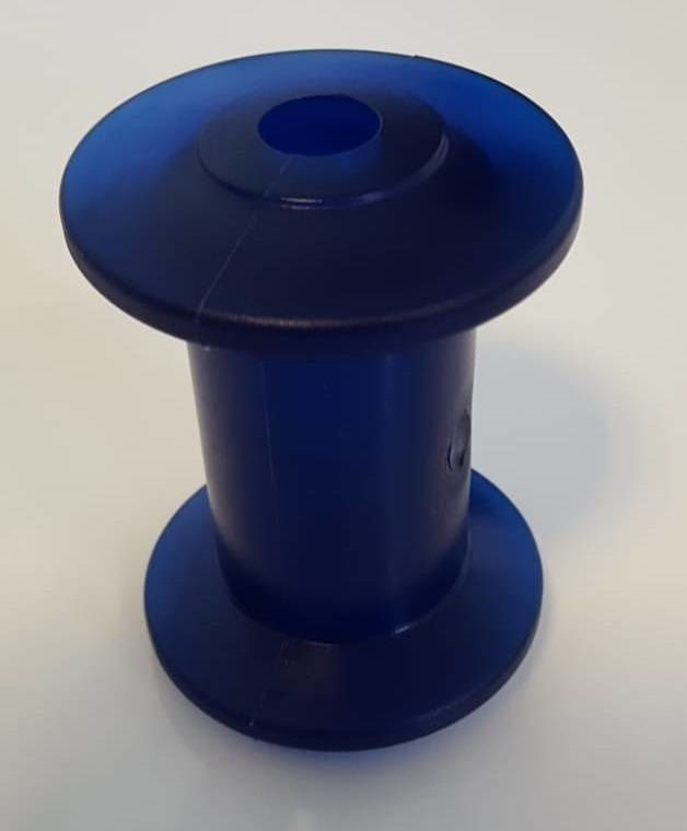 98x68,5 mm kielrol blauw 16 mm naafdiameter