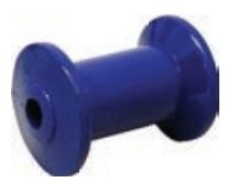 98x68,5 mm kielrol blauw 16 mm naafdiameter