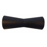 188x68 mm kielrol zwart 21 mm naafdiameter