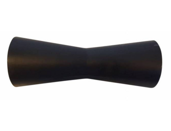 188x68 mm kielrol zwart 21 mm naafdiameter