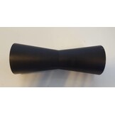 188x68 mm kielrol zwart 21 mm naafdiameter