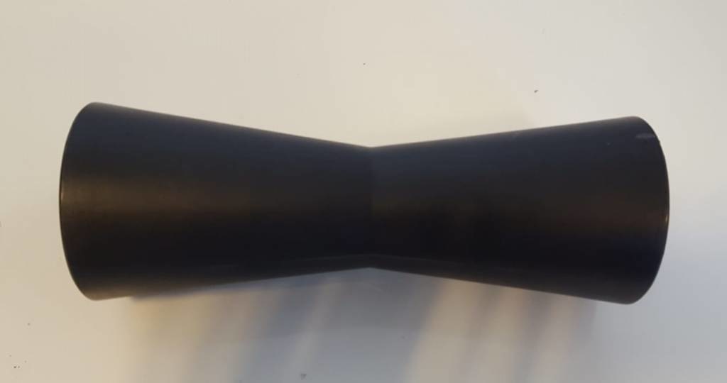 188x68 mm kielrol zwart 21 mm naafdiameter