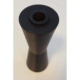 188x68 mm kielrol zwart 21 mm naafdiameter