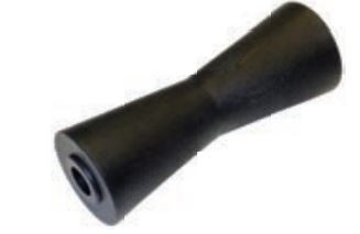 188x68 mm kielrol zwart 21 mm naafdiameter