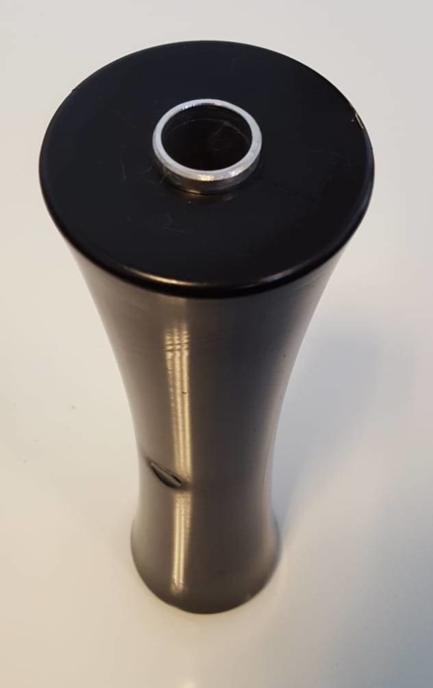 290x80 mm kielrol zwart 21 mm naafdiameter