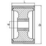 128x75 mm kimrol wit 26 mm naafdiameter