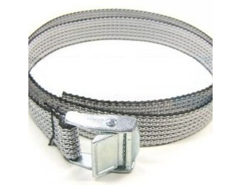 Sjorband grijs 80x1,6 cm (150 kg)