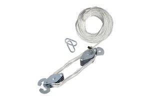 Handtakel met 20 meter nylon touw