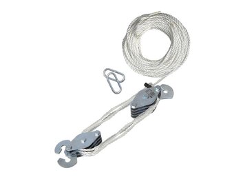 Handtakel met 20 meter nylon touw