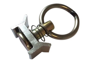 Bevestigingsoog voor rail met veer 900 DaN