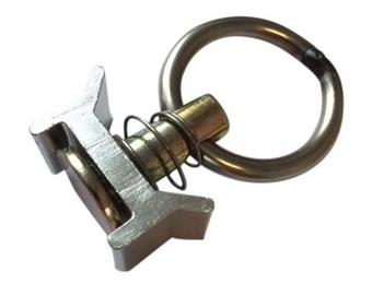 Bevestigingsoog voor rail met veer 900 DaN