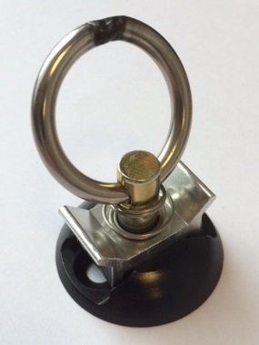 Bevestigingsoog voor rail met veer 900 DaN