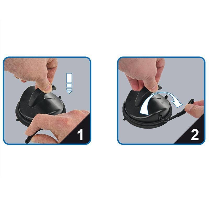 Zuignap bevestiging voor de voortent