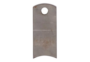 Aanlasplaat schokbreker gebogen