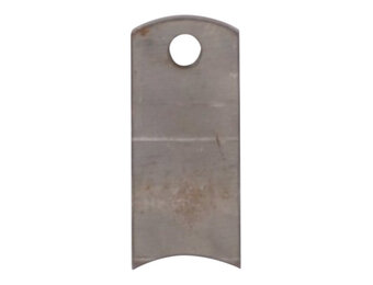 Aanlasplaat schokbreker gebogen