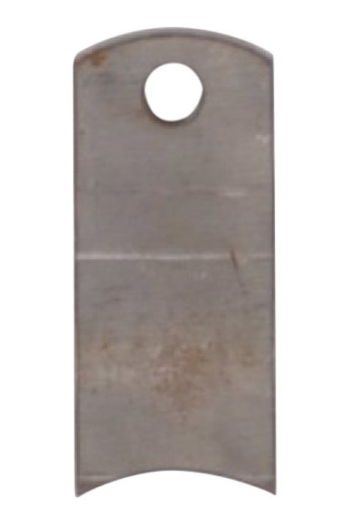 Aanlasplaat schokbreker gebogen