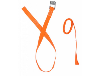 Sjorband  oranje 195x2,5 cm (250 kg) 2-delig