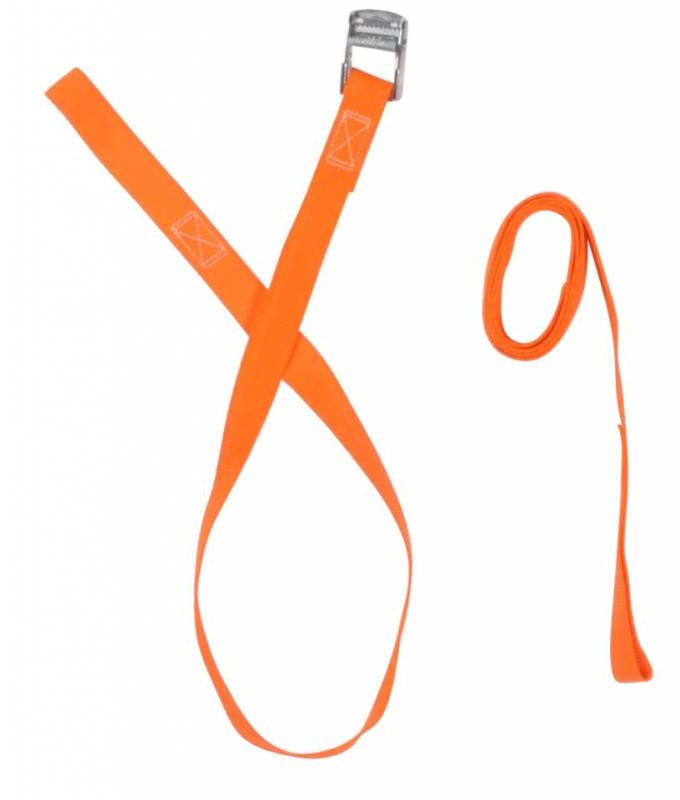 Sjorband  oranje 195x2,5 cm (250 kg) 2-delig