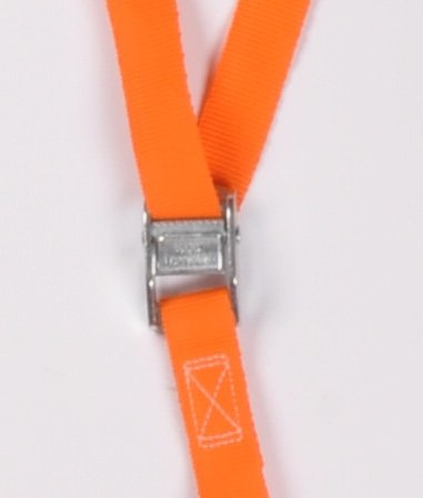 Sjorband  oranje 195x2,5 cm (250 kg) 2-delig