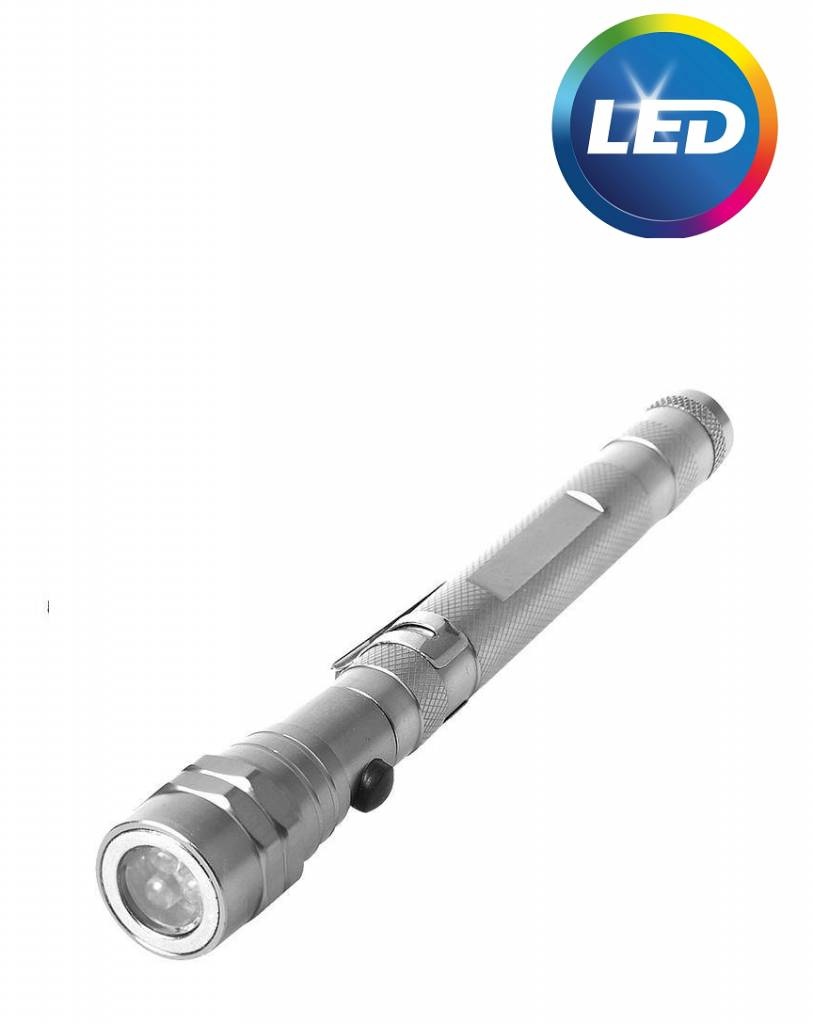 Telescopische LED zaklamp met magneet