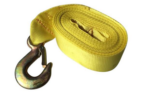 Lierband met lastklep geel (5 cm x 6 meter)