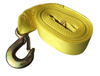 Lierband met lastklep geel (5 cm x 6 meter)